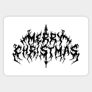 Black Metal Christmas Magnet